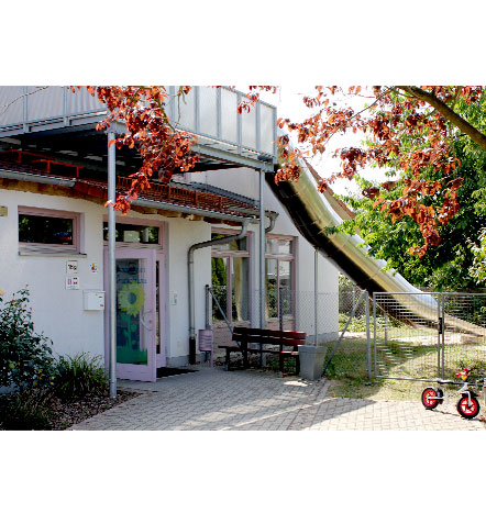 Fürniss Metallbau, Podest mit Fluchtrutsche