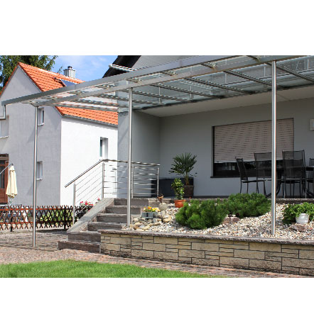 Fürniss Metallbau, Terrassenüberdachung  mit Geländer