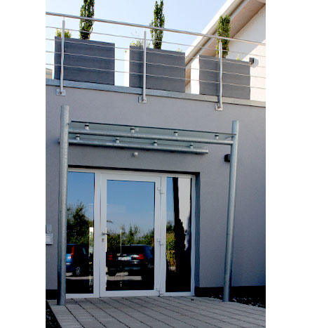 Fürniss Metallbau, Vordach, Industriegebiet Dettenheim