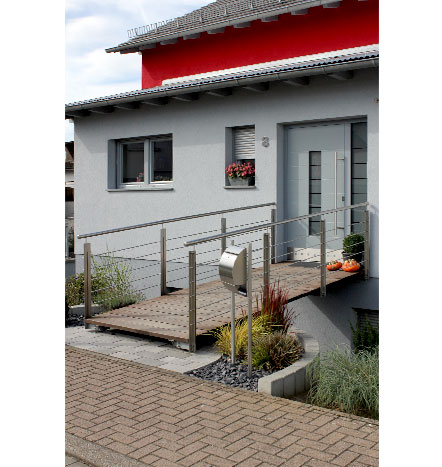 Fürniss Metallbau, Eingangsbrücke Stahlkonstruktion